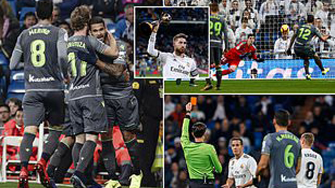 Kết quả Real Madrid vs Sociedad: Thả.m họa thẻ đỏ; quá S.ốc vì 2 cú tát đ.au điếng