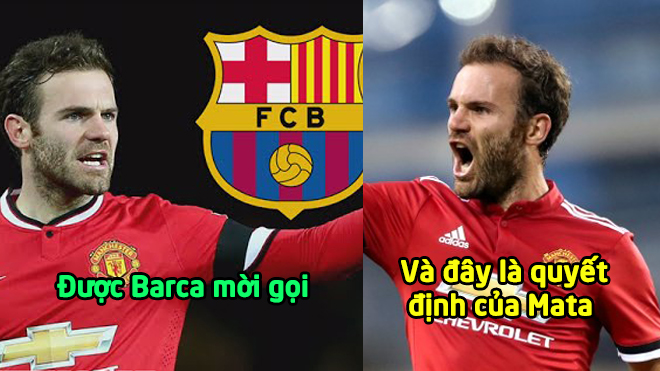 Được Barca mời gọi, Man Utd đã chốt xong tương lai Juan Mata