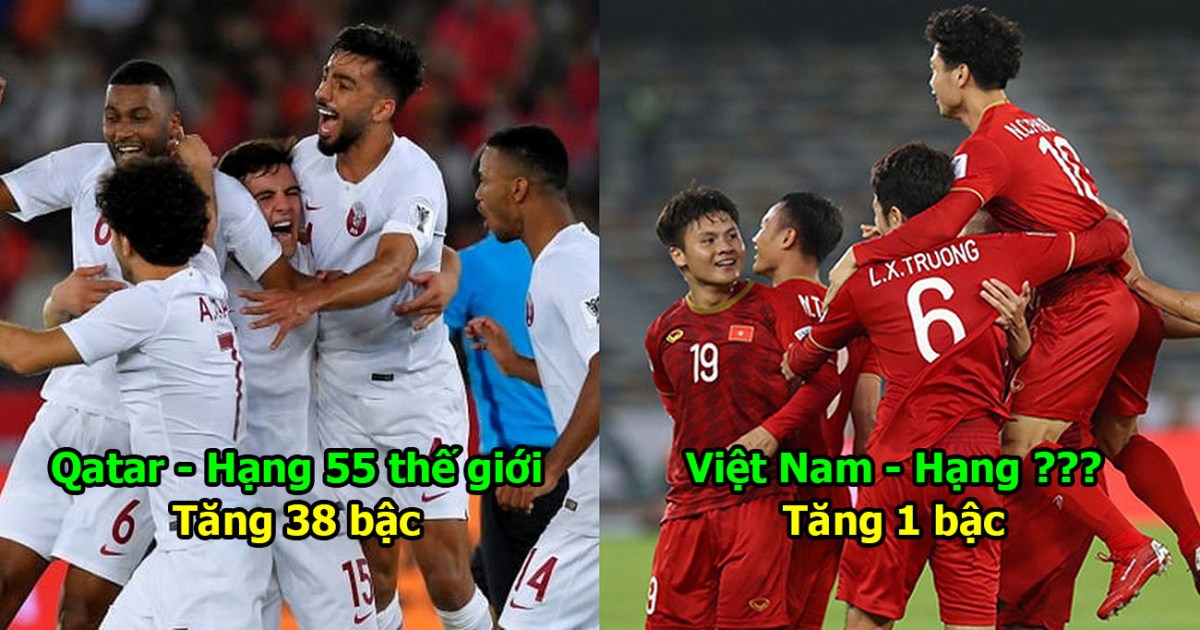 Cập nhật BXH FIFA sau khi Asian Cup khép lại: Qatar bay như tên lửa, Việt Nam vào nhóm hạt giống dự World Cup
