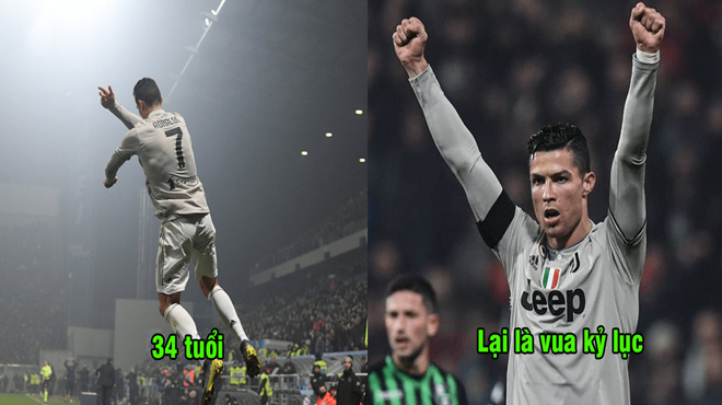 Phô diễn đẳng cấp ở tuổi 34, Ronaldo tiếp tục tạo nên kỷ lục khiến cả thế giới phải ngước nhìn