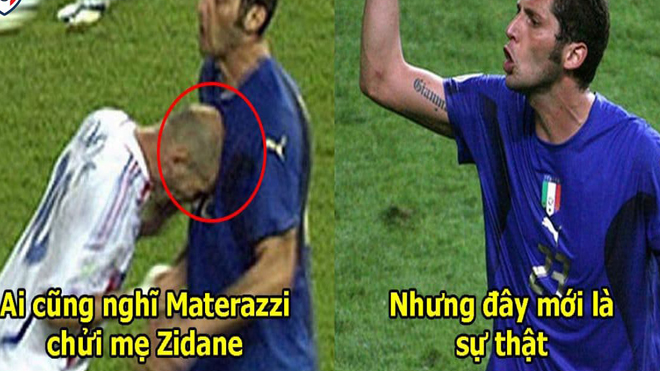 12 năm sau cú “thiết đầu công” thay đổi cả lịch sử của Zidane, đích thân nạn nhân Materazzi tiết lộ sự thật