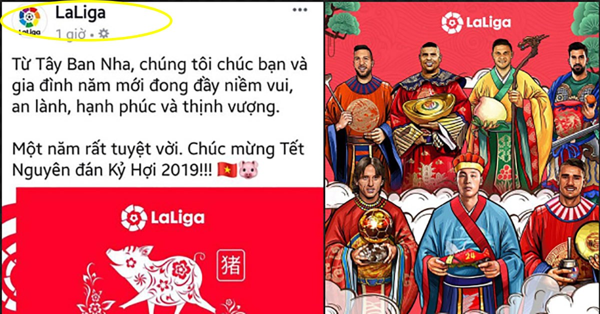 Trang chủ La Liga chúc Tết Nguyên đán, NHM Việt Nam phản ứng gay gắt vì lý do này đây