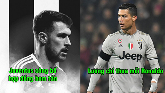 Juventus chính thức hoàn tất hợp đồng với Aaron Ramsey, nhận lương cao ngất chỉ thua mỗi Ronaldo
