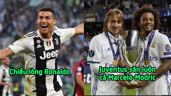 Juventus mơ dải ngân hà cùng Ronaldo: Đổ tiền tấn “cuỗm” Marcelo – Modric