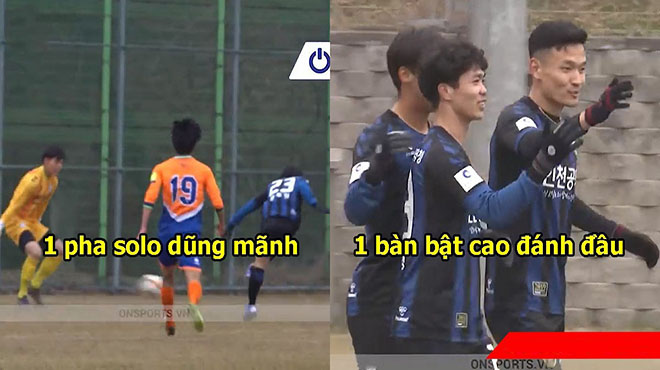 VIDEO: Tận mắt chiêm ngưỡng cú đúp bàn thắng của Công Phượng trong lần hiếm hoi được đá chính tại Incheon Utd