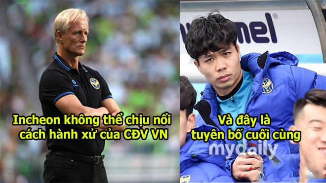 Ngứa mắt vì fan Việt Nam đòi cho Công Phượng vào sân, Incheon ra phán quyết cuối cùng khiến tất cả im thít