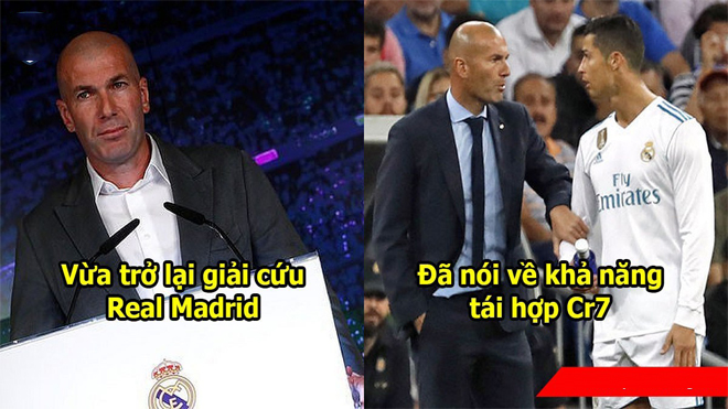 CHÙM ẢNH: Zidane tươi tắn ngày trở lại Real, ngậm ngùi bày tỏ nỗi nhớ Ronaldo
