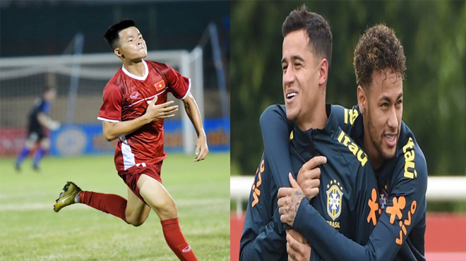 Cơn lốc đường biên của U19 Việt Nam hâm mộ Công Phượng, muốn sánh ngang Neymar, Coutinho