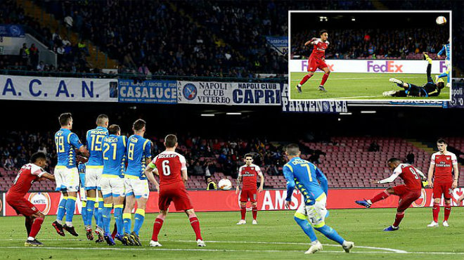 Kết quả Napoli vs Arsenal: Sút phạt đẳng cấp, chú Tư tiến thẳng vào bán kết