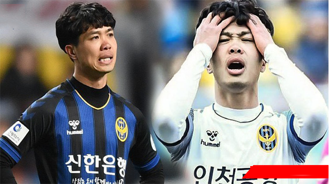 2 trận đá chính không ghi bàn, HLV Incheon lại cất Công Phượng lên ghế dự bị