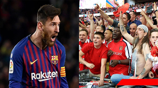 Barca nhăm nhe cướp ngôi sao sáng nhất, fan Arsenal đáp trả: ‘Mang Messi ra đổi, không thì biến’