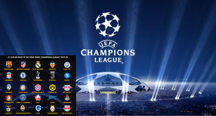 CHÍNH THỨC: Xác định 25 cái tên tham dự vòng bảng Champions League 2019/20