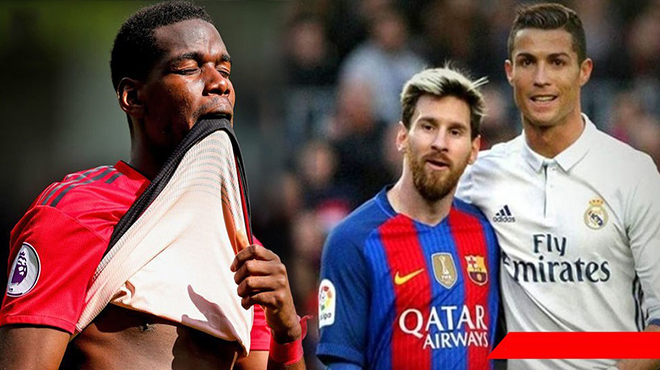 Nhận hàng loạt chỉ trích, Pogba lớn tiếng đổ thừa cho Ronaldo và Messi
