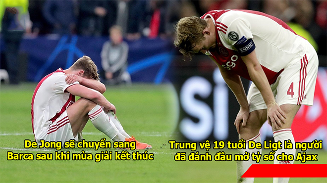 CHÙM ẢNH: Dàn sao trẻ Ajax gục xuống sân khóc sau khi kết thúc cuộc hành trình đẹp như chuyện cổ tích, nhìn mà thương xót quá!