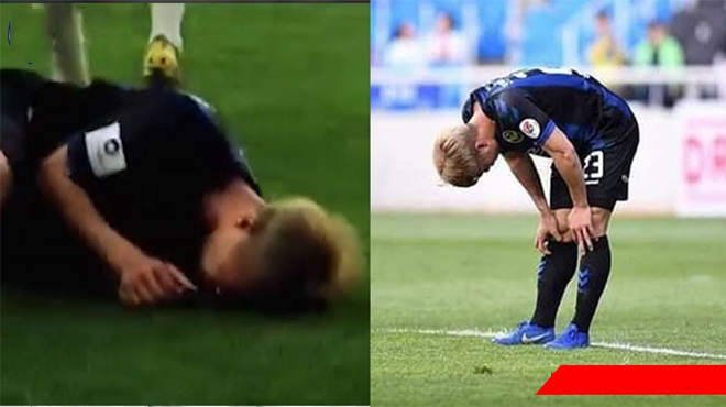 Cận cảnh pha triệt hạ của cầu thủ Hàn Quốc với Công Phượng, nhìn mà đau lòng quá