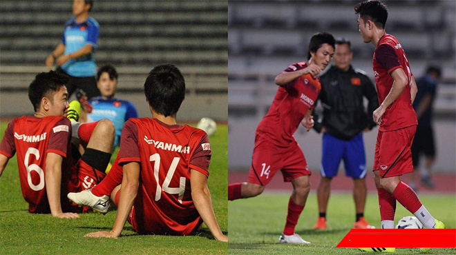 Xuân Trường dính Tuấn Anh như sam trên sân tập, cặp tiền vệ tài hoa ngày nào của U19 Việt Nam chính thức tái hợp