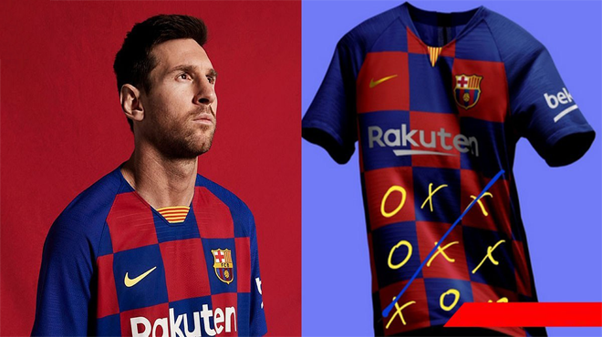 Vừa ra mắt áo đấu chính thức mùa tới, Barcelona đã bị chê tơi tả, nhìn Messi mặc lên mà thấy tội