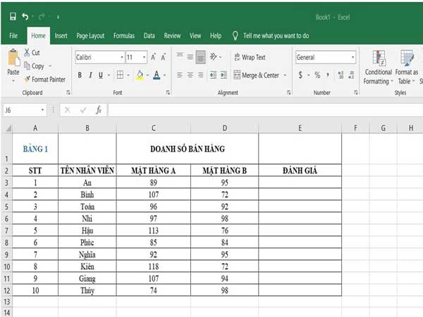 Cách kết hợp hàm IF và OR trong Excel
